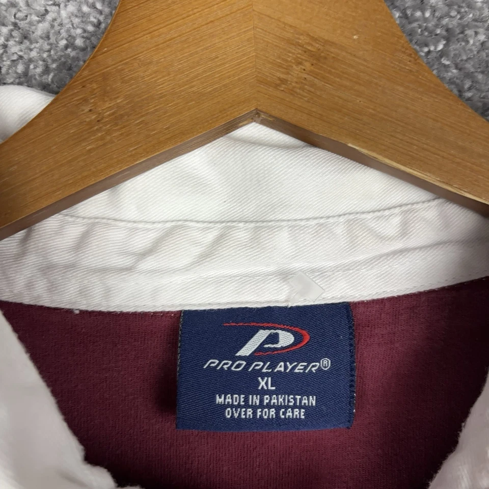 VTG Pro Player Rugby Shirt Men's XL Virginia Tech Heavy Cotton Striped Preppy - Image 2 of 4