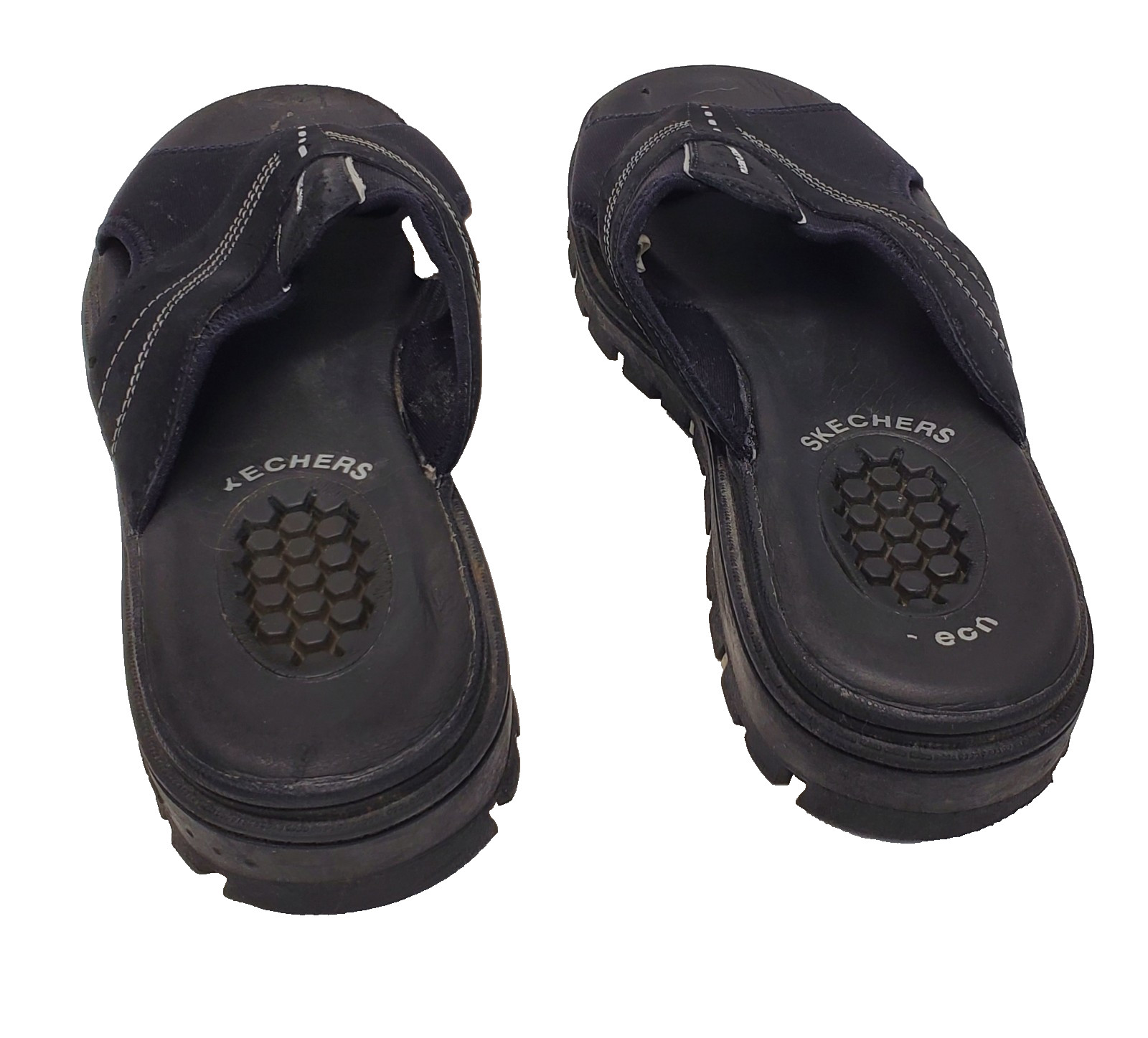 Skechers Chunky Black Platform Sandals G TECH Size 11 (12") image 3