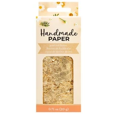 American Crafts Handmade Paper Mix-Ins-Gold Foil Flakes