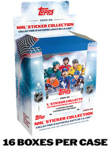 2025-26 TOPPS NHL Sticker Collection Display 16-Box Case Brand New Sealed QTY