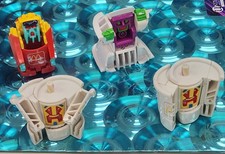 1987/1988 McDonalds CHANGEABLES Food Transformers Robot Happy Meal Toys Set Of 4