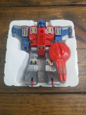 New in Box Vintage 1986 Giftco Robot Fighter Friction Free Rolling Robot