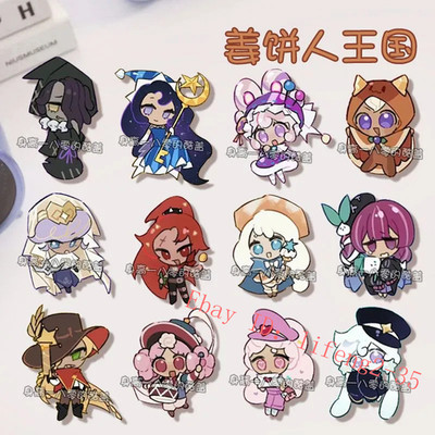 12PCS Cookie Run Kingdom Licorice Cookie Rye Cookie Acrylic Brooch Pin Decor