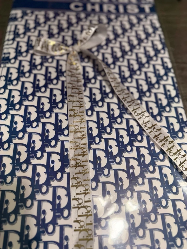 "Juego de envoltura floral de lujo - 10 hojas impresas + cinta de 5 yardas" Foto 2 de 2