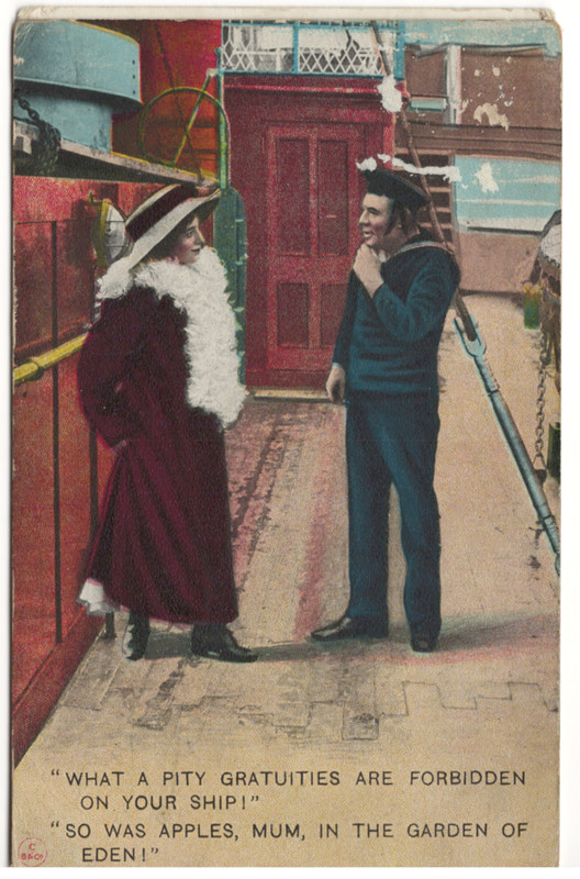 Antique 19011 Color Photo Humorus Postcard  #2599