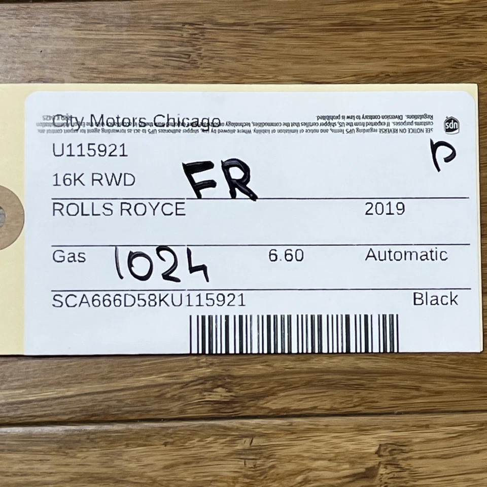 Rolls Royce Dawn RR6 2017-2023 parasol delantero derecho parasol nota OEM 7466584 Foto 2 de 4