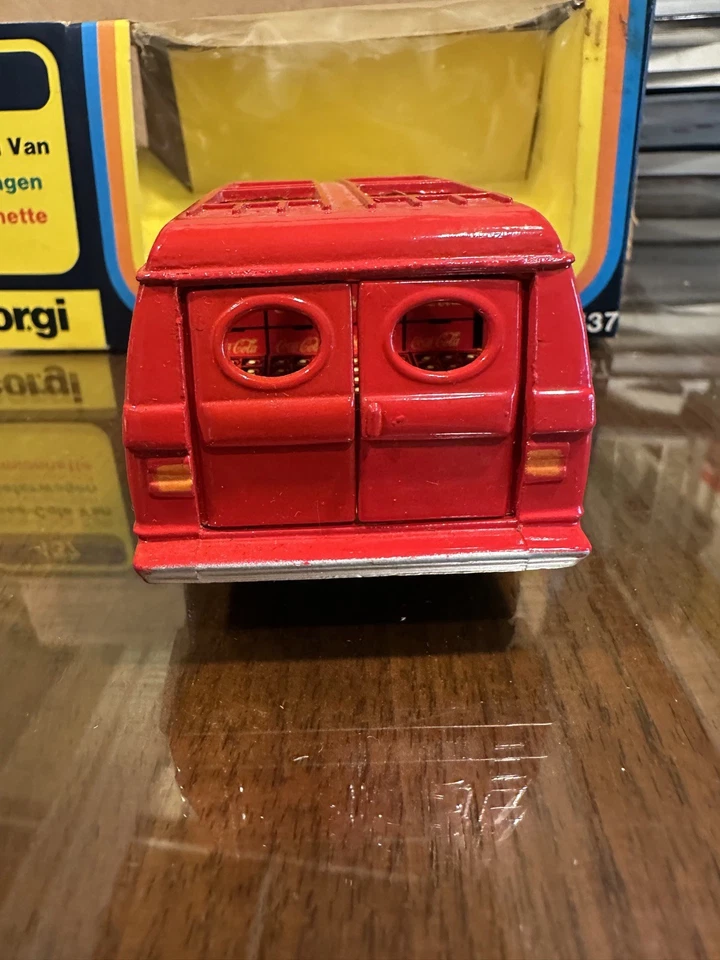 Vintage Corgi Coca Cola Chevrolet Van w Coke Load Diecast 437 NOS Great Britain  - Image 3 of 4