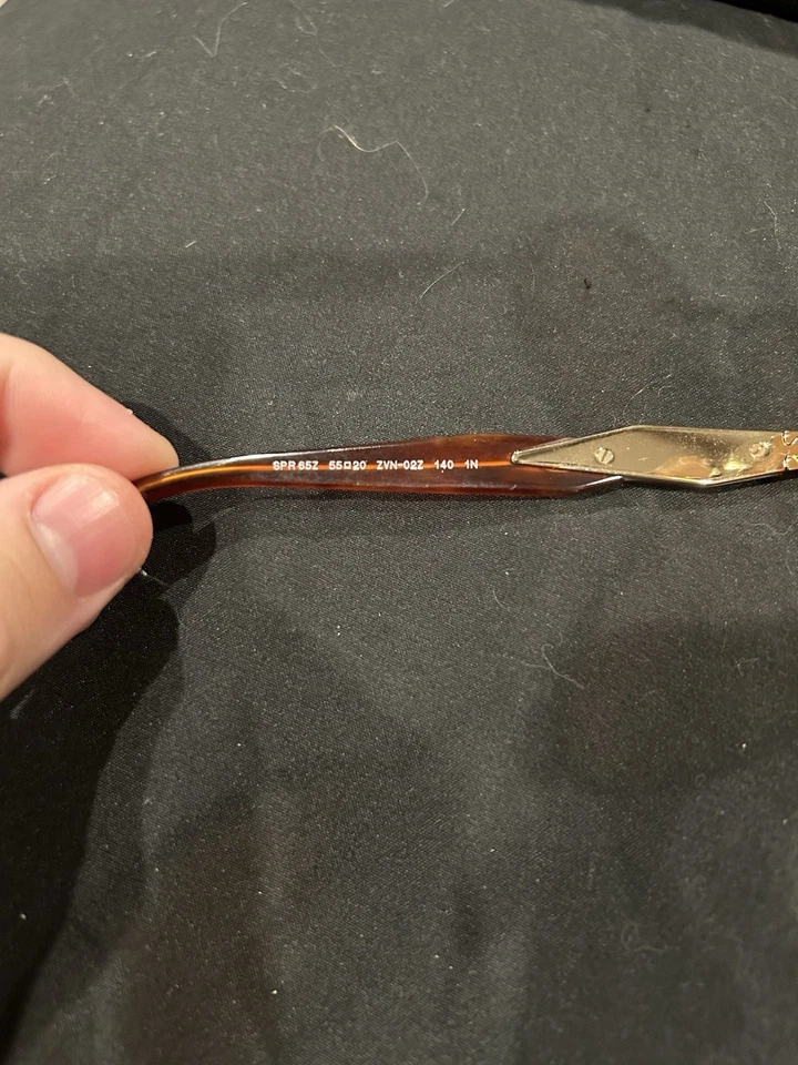 NEW PR65ZS ZVN02Z PRADA SUNGLASSES PR 65ZS ZVN02Z OVAL GOLD SPR 65Z EYEWEAR - Image 3 of 3