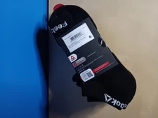 Reebok Performance Socks Black 6 Pairs Men's Size 6-12.5-Arch Support