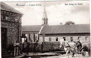 AK Wilkowiszki Litauen Protestantische Kirche 1.WK