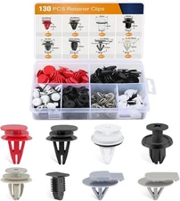 GOOACC 130PCS Body Interior and Exterior One Size, 130Pcs Rivet Clips 