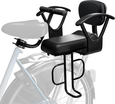 Comfortable Rear Child Bike Seat for Ages 2-8 - Black-A Design