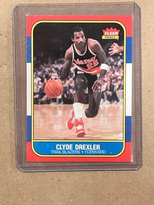 1986-87 Fleer Clyde Drexler #26 EX-NM