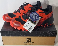 Salomon Spikecross 5 GTX Black/Red Men's 9.5 LIMITED SNOW ICE GORE-TEX