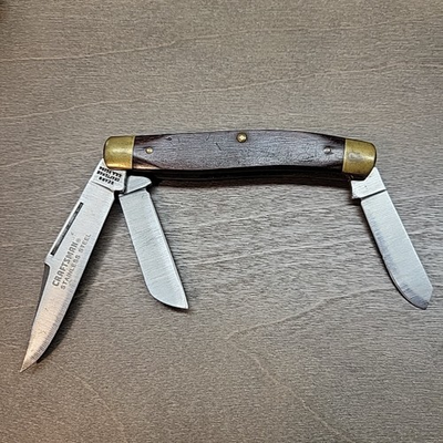 #ad Vintage Sears Craftsman Model 95204 3 Blade Pocket Knife Stainless Steel Used $24.95
