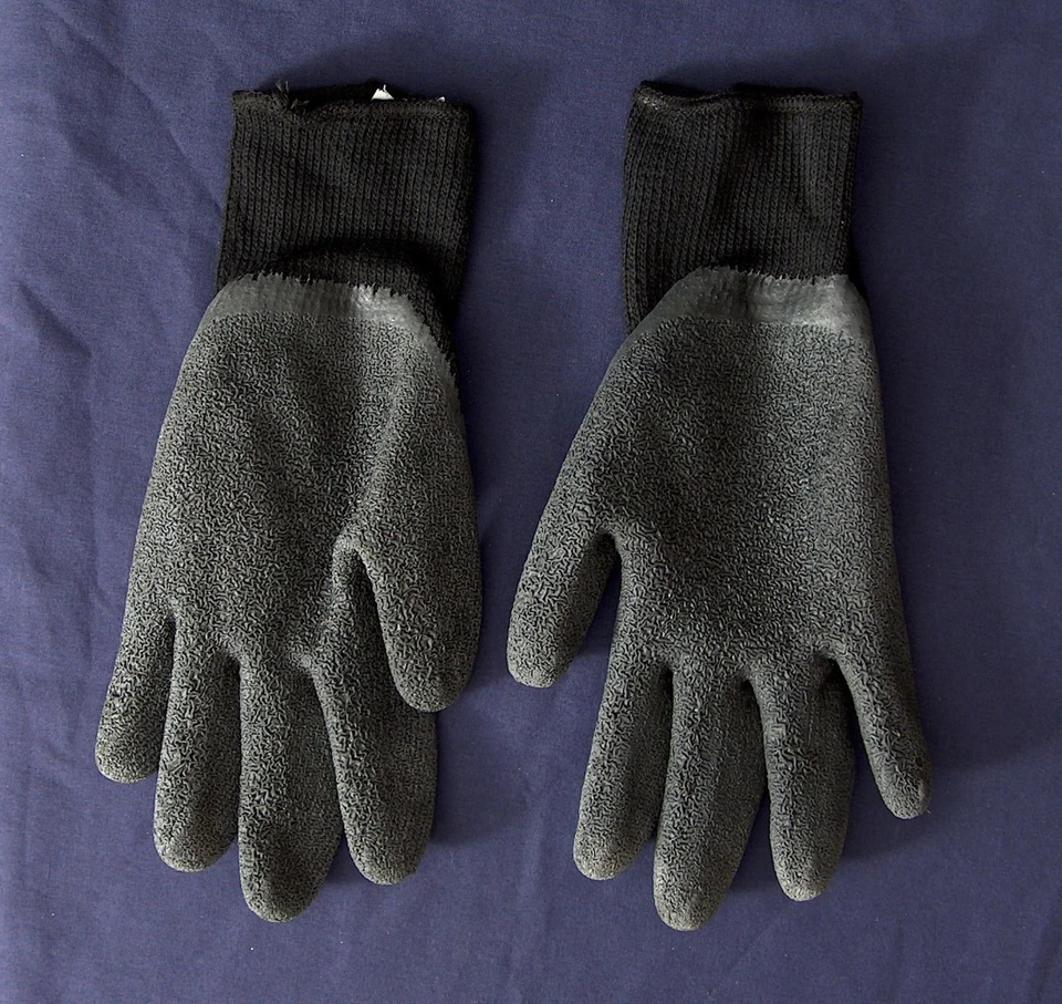 NUEVOS GUANTES RECUBIERTOS PUÑO MUÑECA LÁTEX TEJIDO CARRERAS CAT CATERPILLAR BOSS Foto 4 de 4