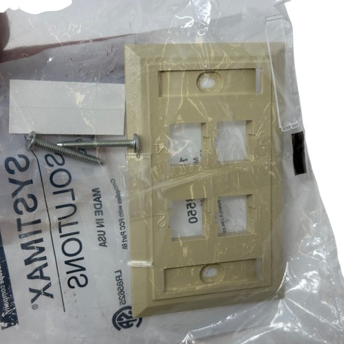CommScope M14L-246 Type L Façade encastrée 4 ports 108168550 Ivoire - Photo 7/7