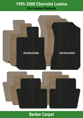 Lloyd Berber Front & Rear Mats for '95-00 Chevy Lumina w/Chevy Black on Silver