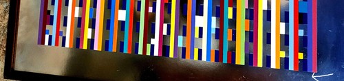 YAACOV AGAM Serigraph on Metallic Silver Paper Geometric abstract Kinetic Ltd Ed - Picture 19 of 19