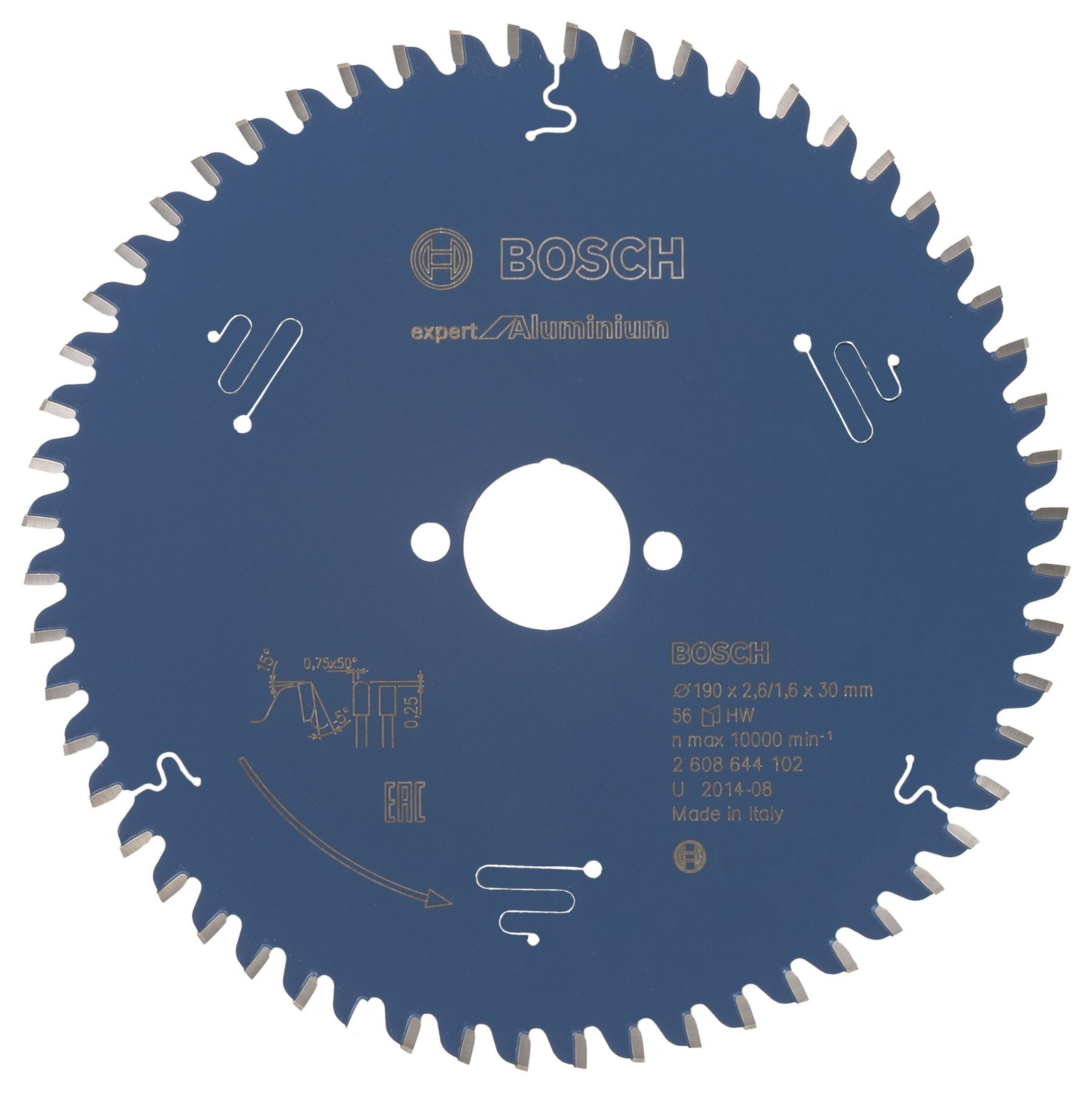 Bosch Circular saw blade Expert Aluminium 190x30x2,6 mm, 56 2608644102