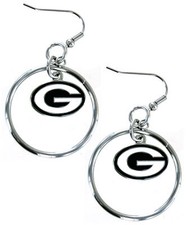 Green Bay Packers Hoop Earrings