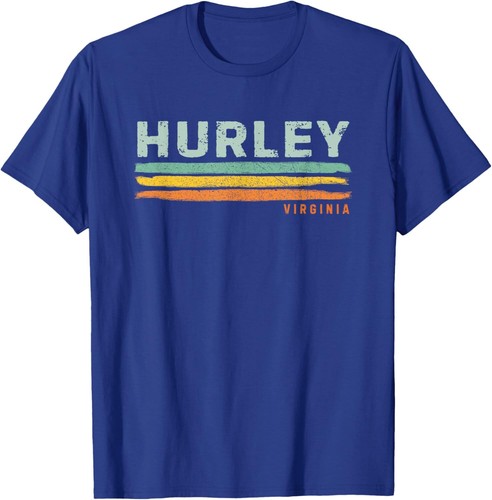Vintage Stripes Hurley VA T-Shirt Hoodie - Imagen 9 de 11