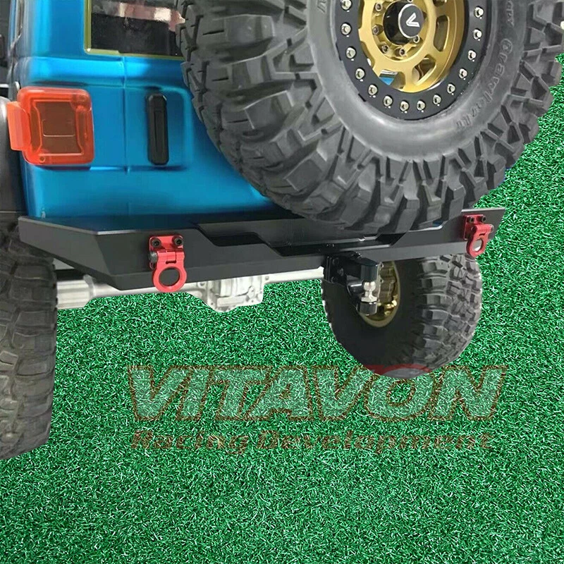 Vitavon SCX 6 Front & Rear Bumpers for Axial SCX6 Jeep Wrangler 1/6 Black - Image 4 of 4