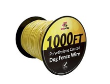 Dog Fence wire for electric Dog fence system, 1000 ft, covers 1 acre area, ea...