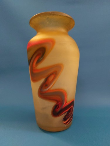 Liberty Art Nouveau Emile Gallè Daum style Museale Vaso Vetro Soffiato Glass - Foto 10 di 18