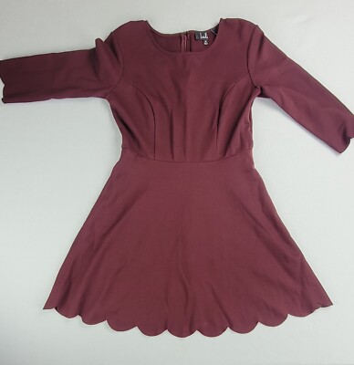 burgundy scalloped dress Burgundy Scalloped Dress Coat – Rachel Riley US