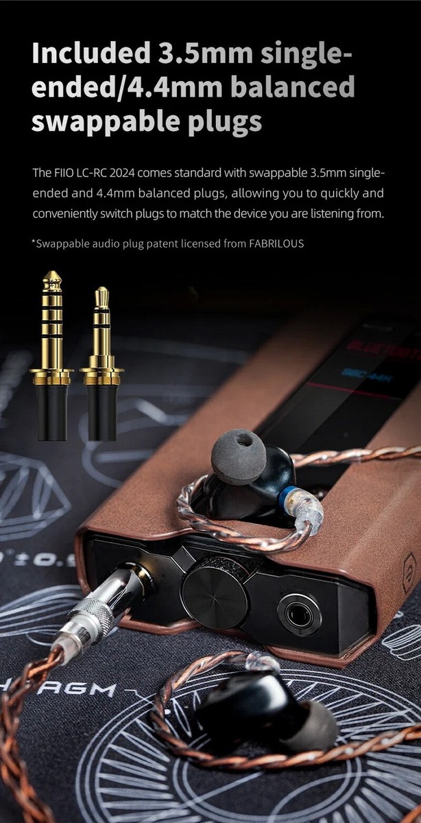 FiiO 4.4mm/3.5mm LC-RC 2024 High quality Furukawa OCC Balanced