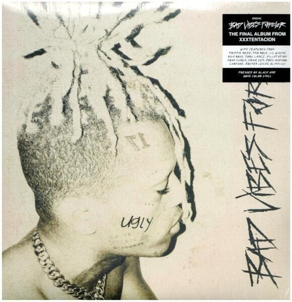 新品XXXTentacion Bad Vibes Forever2枚組レコード Xxxtentacion Bad Vibes Forever BLACK & BONE COLOUR VINYL NEW