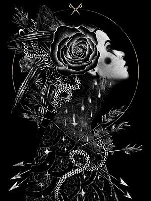 WEIGH ME DOWN LIMITED EDITION SCREEN PRINT SIGNED BY ARTIST NIKITA KAUN