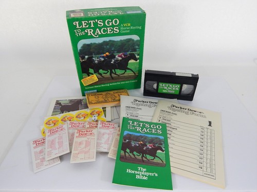Vintage Let's Go to the Races Parker Brothers VCR Horse Racing Game Never Played - Picture 3 of 4