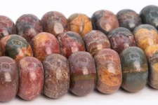 Natural Red Creek Jasper Beads Grade AAA Rondelle Loose Beads 6x4MM 8x4MM 10x5MM