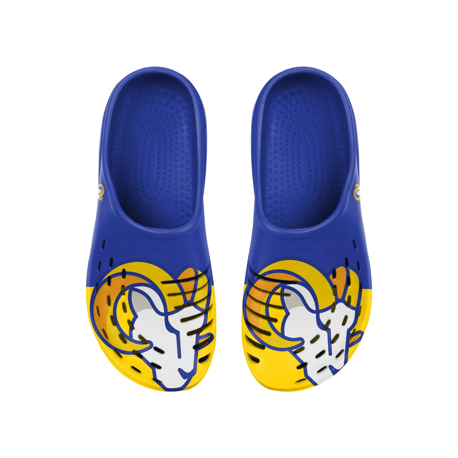 Los Angeles Football Team Rams Colorblock Big Logo Clogs, Gift for Fan