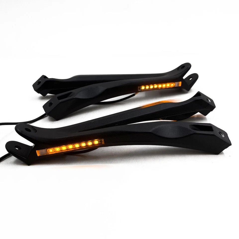 Reposapiés trasero de pasajero negro con señal LED para Yamaha YZF R1 2004-2008 Foto 3 de 4