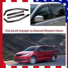 For Chrysler Voyager 2020-2025 In-Channel Window Vent Visor Rain Guard Deflector