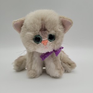 Peluche Chat Blanc Collier Rose TYCO KITTY KITTY KITTENS Petit Petit Chaton 1992