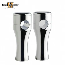 Chrome 4" Smooth Handlebar Top Risers Fits For 1" Handlebars Clamping