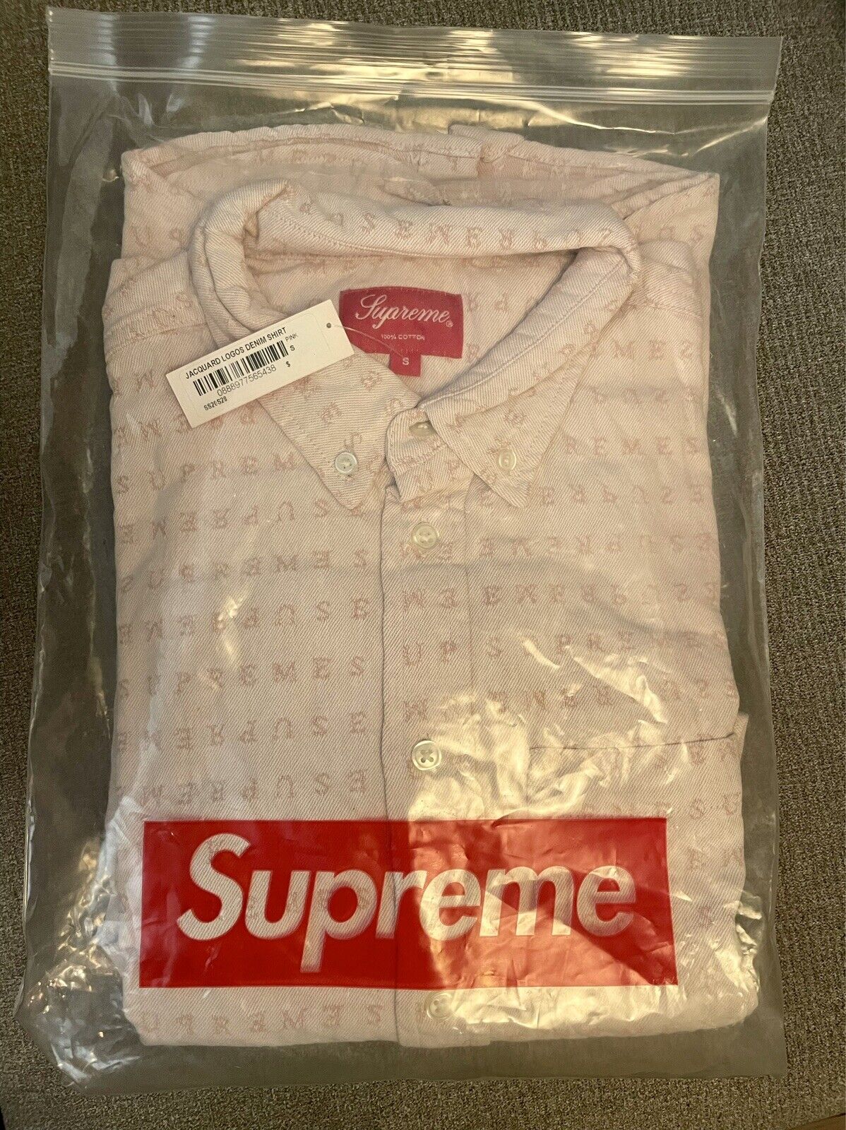 NEW新品 supreme jacquard logos denim shirt AgOjt-m42742150746 