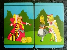 Queen of Hearts & Alice/King in Wonderland - Put Together Swap Playing Cards