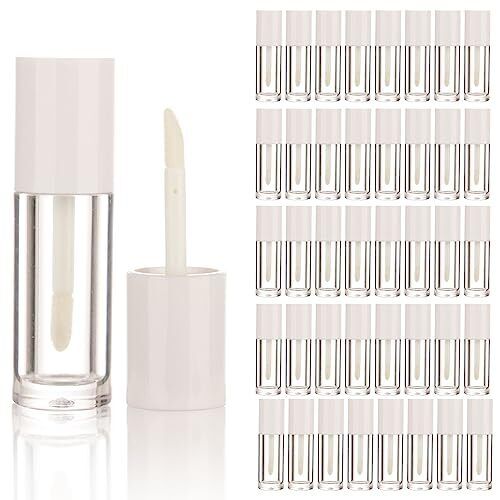 40PCS Empty White Mini Lip Gloss Tubes 2.5ml 0.08 OZ lipgloss Tube with Wand ... - Picture 1 of 9
