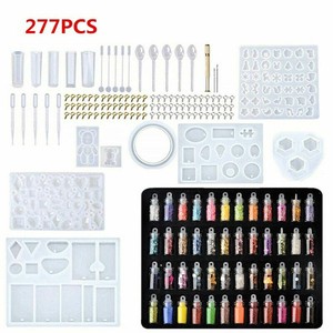 Resin Casting Molds Silicone DIY Mold Jewelry Pendant Mould Making Craft Kit