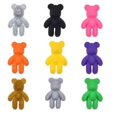 9pcs Cute Bear Shoe Charms for Kids