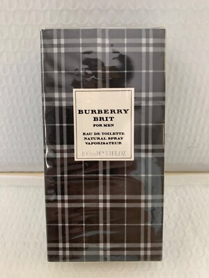 Burberry Brit by Burberry 3.3oz EDT for Men OLD FORMULA NEW SEALED BOX