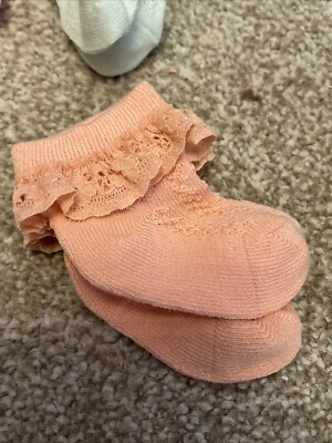 Süße Rüschen Socken Kohl Patch Kinder kompatibel für Dinkum Mary Jane koralle rosa