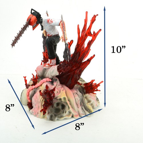 10" Anime Chainsaw Man Denji Action Figure Collection Model Toys Decor Gift - Picture 8 of 9