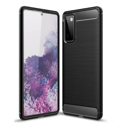 Carbon Handy Hülle für Samsung Galaxy S20 FE Silikon Panzer Schutz Outdoor Case - Bild 1 von 4