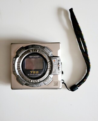 Rare SHARP MD MS 722 portable minidisc player recorder Not Working